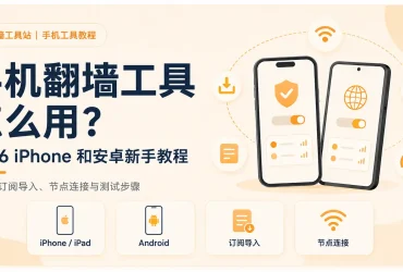 手机翻墙工具怎么用？2026 年 iPhone 和安卓新手教程