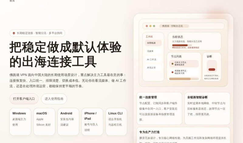 佛跳墙 VPN 怎么样？官网、AI 与跨境工作场景整理（2026）