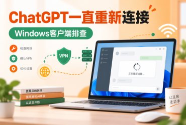 翻墙后ChatGPT一直重新连接怎么办？2026 VPN节点、代理设置与Windows客户端完整解决方法