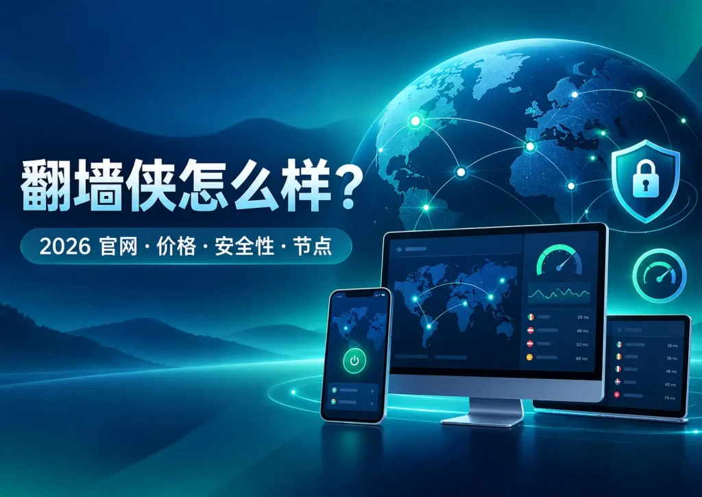 翻墙侠怎么样？2026 官网、价格、安全性、节点与使用体验