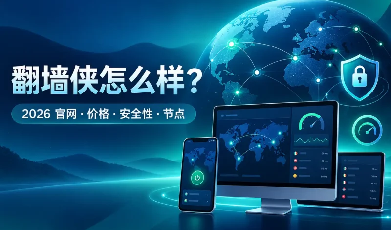 翻墙侠怎么样？2026 官网、价格、安全性、节点与使用体验
